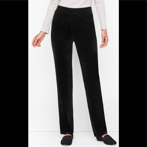 TALBOTS HERITAGE Velvet Pants Dark Navy Blue 12 WP - Picture 2 of 14